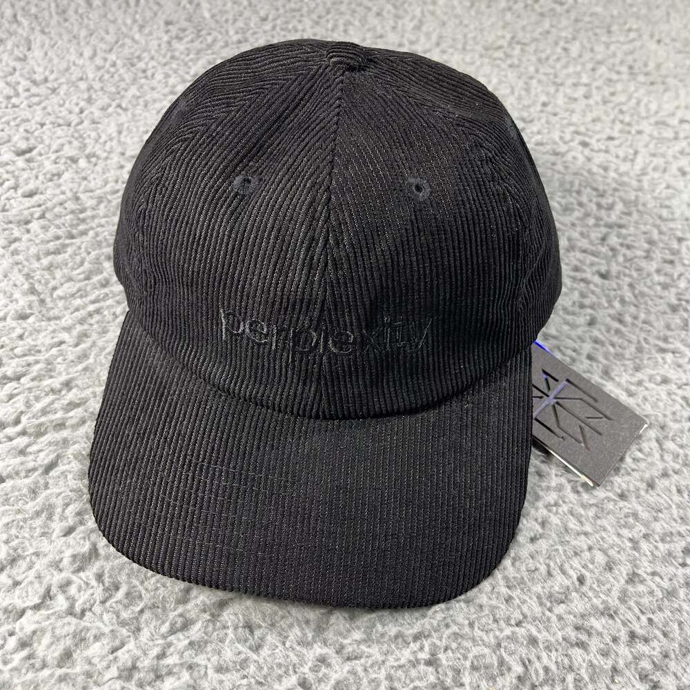 NWT Perplexity AI Exec Cap Corduroy Strapback Hat Onyx Black Know It All Promo